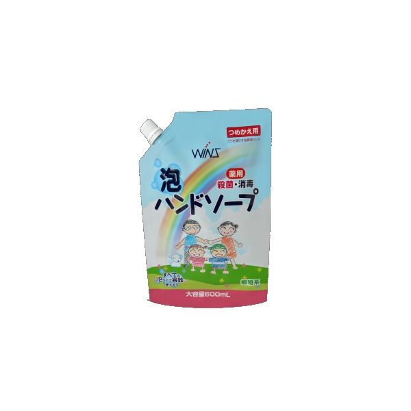 4904112828902 【16個入】 ウインズ薬用泡ハンドソープ大容量詰替600ML 108880【キャンセル不可】