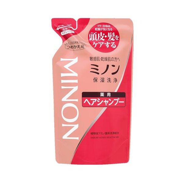 4987107617378 【28個入】 ミノン薬用ヘアシャンプー詰替380ML 101443【キャンセル不可】