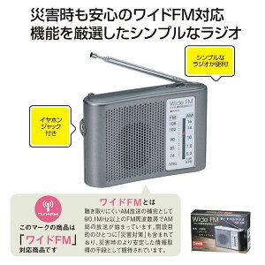 4526858052405 【160個入】 ワイドFM対応ポータブルラジオ AM／FM 33257 103385【キャンセル不可】