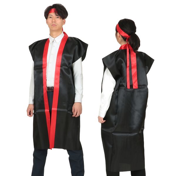 【お祭り用品・衣装】鯉口シャツ 唐草 緑 紺 D 0442 0443 M-3L お祭り用品