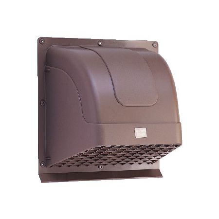 (LINEクーポン有)オーム電機 WK-20B 高須産業 20cm換気扇用ウェザーカバー 格子付・ブラウン WK−20B WK20B