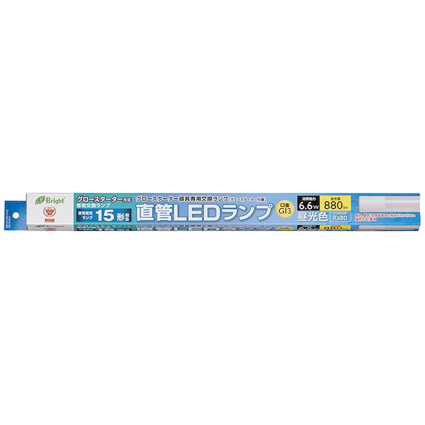 オーム電機 LDF15SS・D/6/8 直管形LEDランプ（G13/15形/880lm/昼光色） LDF15SS・D68