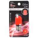 オーム電機 06-4624 LEDナツメ球 装飾用/0.8W/4lm/赤色/T20/E17 LDT1R-H-E17 13 064624(3)