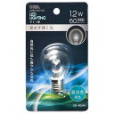 オーム電機 06-4644 LEDサイン球 装飾用/1.2W/60lm/クリア昼白色/S35/E17 LDS1N-H-E17 13C 064644(3)