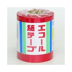 【11/25限定！抽選で最大100％ポイントバック】エコール 4937020001495 エコール 紙テープ 5イリ アカ