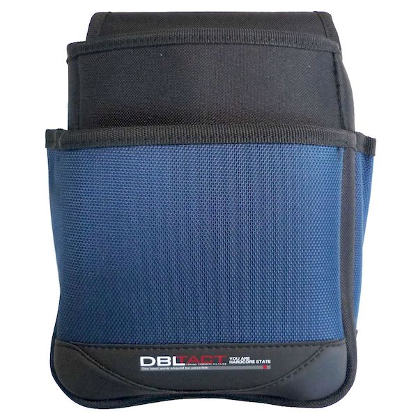 三共コーポレーション 4954458160075 DBLTACT 2段腰袋 大 DT−02−BL #581887【キャンセル不可】