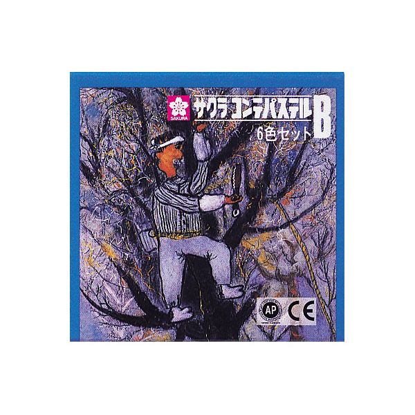 サクラクレパス CT6B 【1個入】 コンテパステル6色セットB