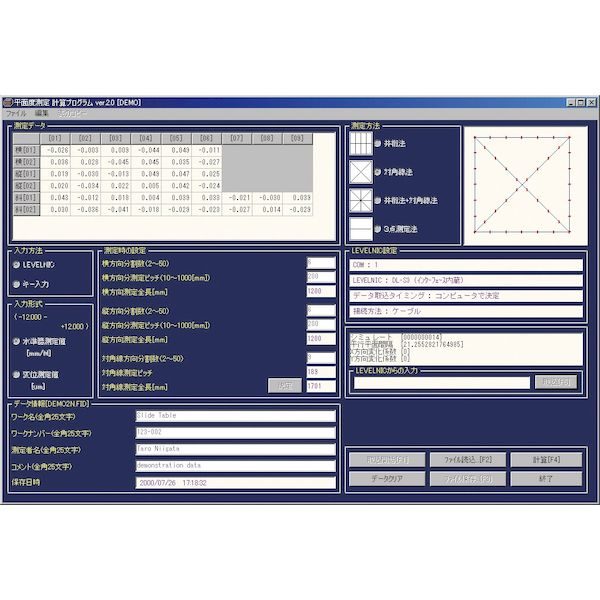 新潟精機 SK FL-C 中国語版平面度ソフト FLC