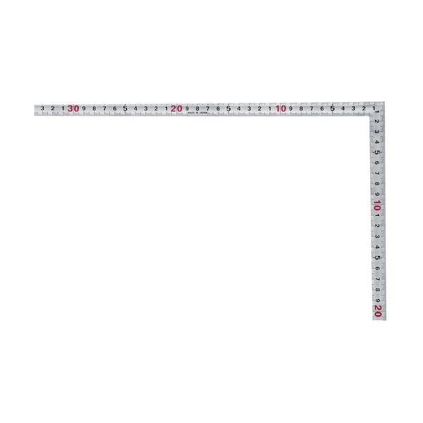 Scales - (LINEクーポン有)新潟精機 SK SDD-30CKD シルバー曲尺 黄龍 30cm 快段目盛 両同目 SDD30CKD