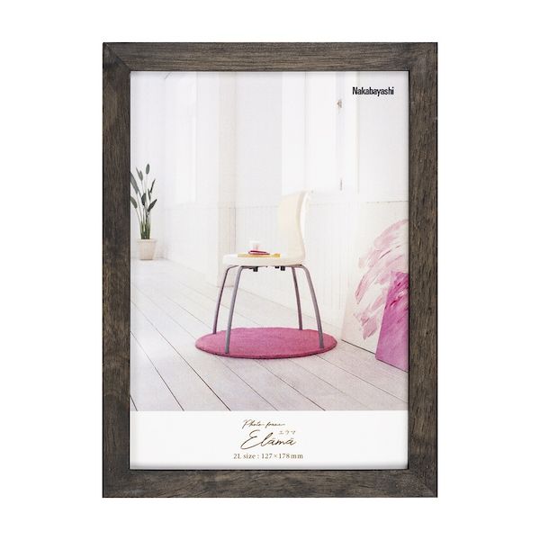 ナカバヤシ F-TW-103-D エラマ インテリアフレーム 2L ブラック FTW103D