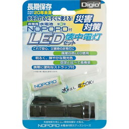 【あす楽対応】「直送」ナカバヤシ NWP-LED-D 水電池付LED懐中電灯 NWPLEDD