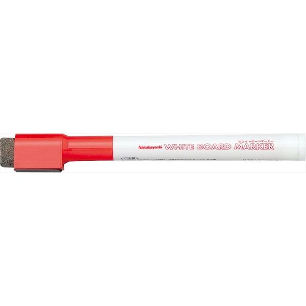 ナカバヤシ WMK-101R ホワイトボードマーカー／アカ2mm WMK101R