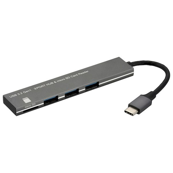 I[d@ 01-3976 USB Type|CRlN^ڑ microSDJ[h[_[{USB3D2Gen1~3|[gnu A~{fB PC|SH3PC08|H 013976