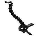 エレコム ELECOM AC-MBGNCP01BK GoPro HERO9/8/7/6/5/MAX用 マウント グースネック型 360度回転 多関節フレキシブルアーム 折り曲げ可能 ACMBGNCP01BK