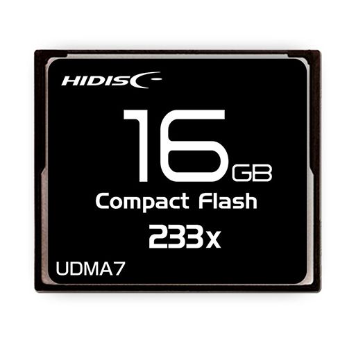 【個数：1個】HDCF16G233XJP3 直送 代引不可・他メーカー同梱不可 HIDISC CFカード 16GB 233x Read35MB／s MLCチップ搭載