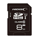 【個数:1個】HDSDH8GCL10UIJP3 直送 代引不可・他メーカー同梱不可 HIDISC SDHCカード 8GB CLASS10 UHS−1対応 超高速転送 Read70(2)