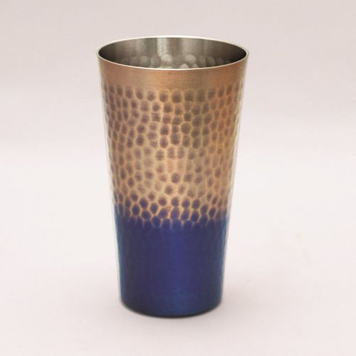 (LINEクーポン有)【個数：1個】KG-1650 直送 代引不可・他メーカー同梱不可 王輝 銅製鎚目タンブラー ..