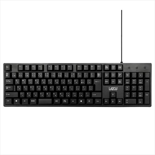 【個数:1個】L-KBX10 直送 代引不可・他メーカー同梱不可 10個セット Lazos 有線キーボード
