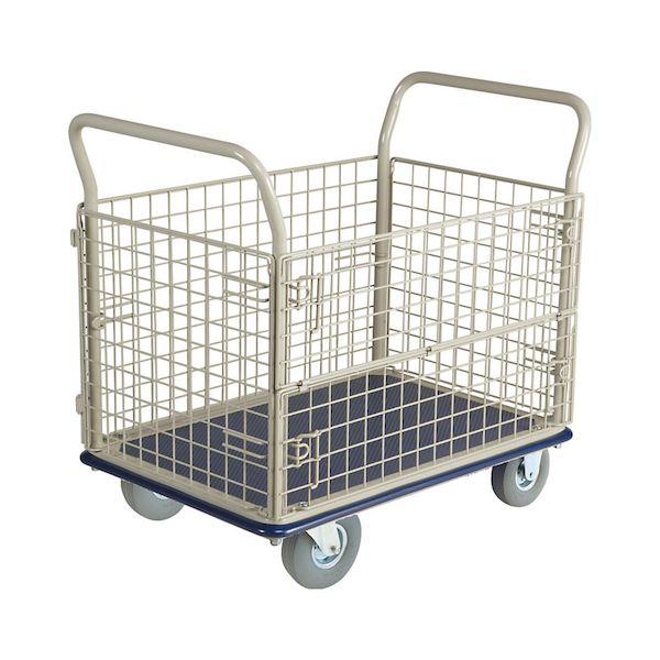 【商品説明】●サイズ：1040×650×H935mm●材質/デッキ：スチール（粉体塗装）、ハンドル：スチール（粉体塗装）●キャスター種類：固定2輪、自在2輪/175φノーパンクタイヤ●自重：33kg●耐荷重：200kg●空気入れ作業不要のノーパンク台車！●175φの大きな車輪仕様により程よいクッション性と高い操作性の両立を実現しました。●デッキは頑丈なスチール製●網は長手側両サイドを開閉することができ、荷物の出し入れに便利です●ハンドルはより強度の強い固定式。●また塗装は錆にも強い粉体塗装仕上類似商品はこちら金沢車輌 NHT-300SL 直送 代引不可・34,204円金沢車輌 NHT-301SL 直送 代引不可・34,961円金沢車輌 NHT-302SL 直送 代引不可・34,961円金沢車輌 NHT-303SL 直送 代引不可・38,293円金沢車輌 NHT-310SL 直送 代引不可・43,439円金沢車輌 NHT-304SL 直送 代引不可・44,195円金沢車輌 NHT-309SL 直送 代引不可・45,557円金沢車輌 NHT-319SL 直送 代引不可・53,276円金沢車輌 NHT-305SL 直送 代引不可・52,821円金沢車輌 NHT-307 直送 代引不可・他メ28,001円金沢車輌 NHT-307E 直送 代引不可・他20,432円金沢車輌 NP-307SL 直送 代引不可・他48,432円