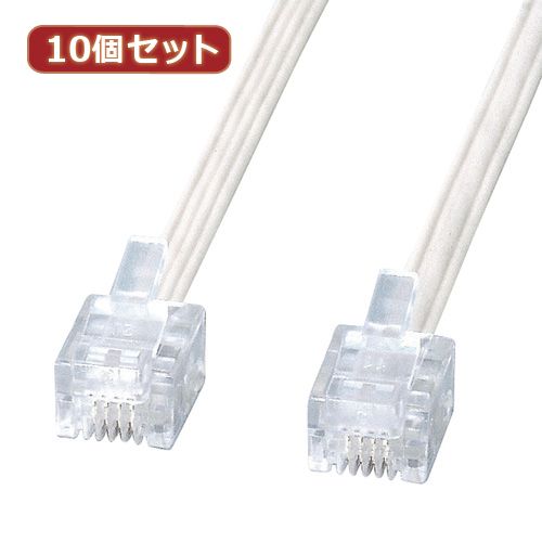 【個数:1個】TEL-E4-1N2X10 直送 代引不可・他メーカー同梱不可 10個セット サンワサプライ エコロジー電話ケーブル TEL−E4−1N2 【個数:1個】TEL-E4-1N2X10 直送 代引不可・他メーカー同梱不可 10個セット サンワサプライ エコロジー電話ケーブル TEL−E4−1N2