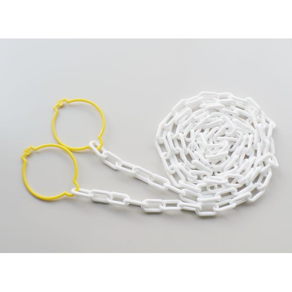 直送 代引不可・他メーカー同梱不可 ミツギロン 4978684085360 SF−31−W カットチェーン 3m 6mm 白 白・..