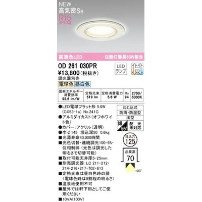 オーデリック ODELIC OD261030PR ランプ別梱包 オーデリック ODELIC OD261030PR ランプ別梱包
