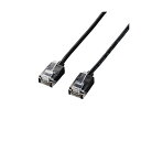 【個数:1個】LD-GPASS/BK3X5 直送 代引不可・他メーカー同梱不可 5個セット エレコム LANケーブル/CAT6A/スーパースリム/3.0m/ブラック LDGPASS/BK3X5(2)