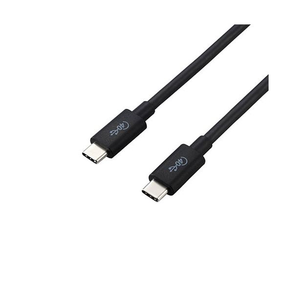 【個数：1個】USB4-CC5P08BKX5 直送 代引不可・他メーカー同梱不可 5個セット エレコム USB4ケーブル／C−Cタイプ／認証品／PD対応／40Gbps／0．8m／ブラック USB4CC5P08BKX5