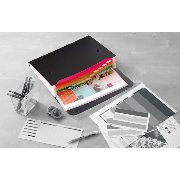 測定器・工具のイーデンキのセキセイ AD-2212-60 ドキュメントファイルA4 ブラック AD221260｜アングル3