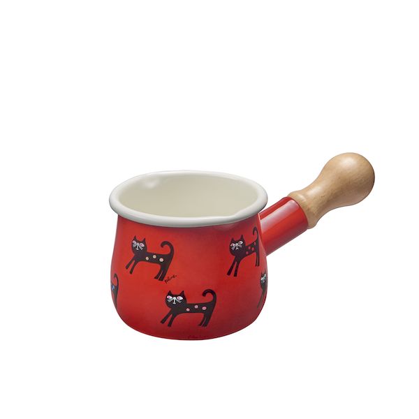 豊琺瑯 TYJ-722 Plune．ホーロープチミルクパン カラフルキャット TYJ722