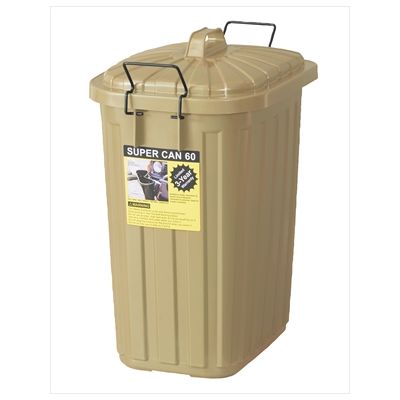 For Separated Refuse - (LINEクーポン有)【個数：4個】東谷 LFS-937SBE 【4個入】 直送 代引不可・他メーカー同梱不可 ペールカン 60L ゴミ箱 ダストボックス ペールカン 60L フタ付 おしゃれ ガレージ 屋外用 LFS937SBE