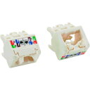【即納在庫品】「直送」パンドウイット CJUDCAPIW-X Mini−Com モジュラージャックTGタイプ用 上下45度アングルキャップ カテゴリ...