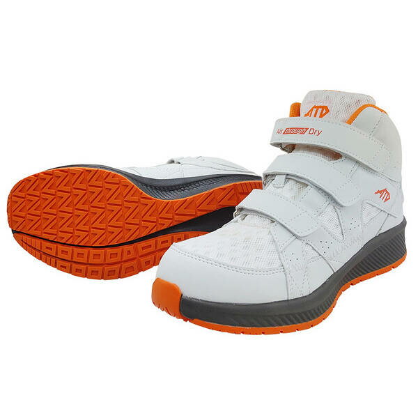 喜多 KITA 4931530536782 セーフティスニーカー　ハイカット　制菌・消臭　MG5780　ホワイト　28．0 4931530536782