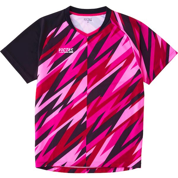 VICTAS ヴィクタス 4903590175553 フラグメントゲームシャツ ピンク サイズ：L