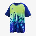 バタフライ Butterfly 4906901225060 エクステラ・Tシャツ ネイビーXグリーン サイズ:M