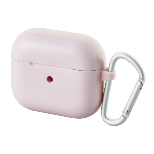 エレコム ELECOM AVA-AP3TSPN AirPods 第3世代 ケース カバー タフスリム 衝撃吸収 カラビナ付 ワイヤレス充電可 MagSafe充電可 ピンク AVAAP3TSPN