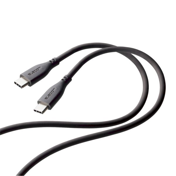 (LINEクーポン有)エレコム ELECOM MPA-CCSS10GY USB−C to USB−C 充電ケーブル 1m PD対応 最大60W iPad Android各種 その他機器対応 超急速 グレー MPACCSS10GY(2.0)