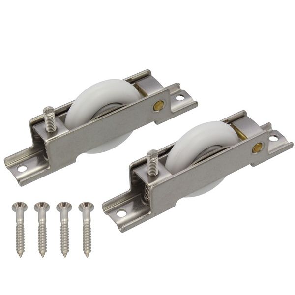 (LINEクーポン有)ハイロジック 4960983173480 NV33AB-Y 精密防音戸車B入調整式 2入