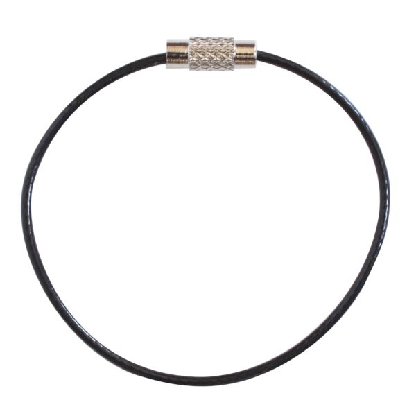 ニッサチェイン P-1755 キーワイヤー 黒 160mm P1755