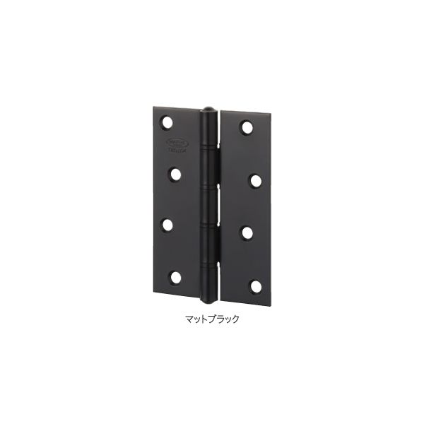 (LINEクーポン有)丸喜金属本社 S-830-89-B 厚口丁番 リング入 89 マットブラック S83089B