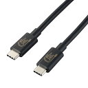 GR ELECOM USB4-CCPE10NBK USB Type|cP[u 4D0 PD EPRΉ 240W USB|C to USB|C 1m ubN USB4CCPE10NBK
