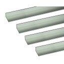 ハイロジック 4549396003852 3100385 アルミアングル 1m 5.0x50x75mm シルバー 4入
