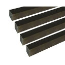 ハイロジック 4549396006105 3100610 アルミ角パイプ 1m 2.0x25x25mm ブロンズ 4入