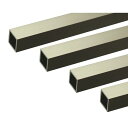 ハイロジック 4549396006242 3100624 アルミ角パイプ 1m 2.0x75x75mm ステンカラー 4入