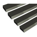 ハイロジック 4549396006723 3100672 アルミ角パイプ 1m 2.0x30x40mm ステンカラー 4入