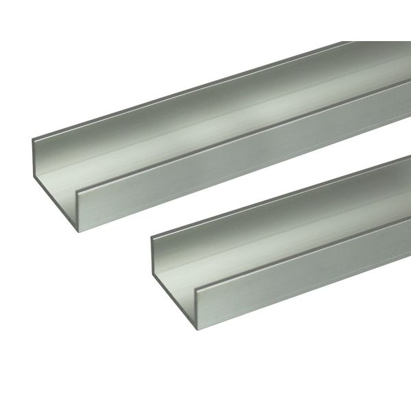 (LINEクーポン有)ハイロジック 4549396007553 3100755 アルミチャンネル 2m 1．0x7．5x25mm シルバー 2入