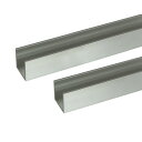 ハイロジック 4549396007669 3100766 アルミチャンネル 2m 2.0x15x15mm シルバー 2入