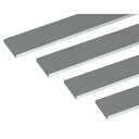 ハイロジック 4549396008048 3100804 アルミ平棒 1m 6.0x15mm シルバー 4入