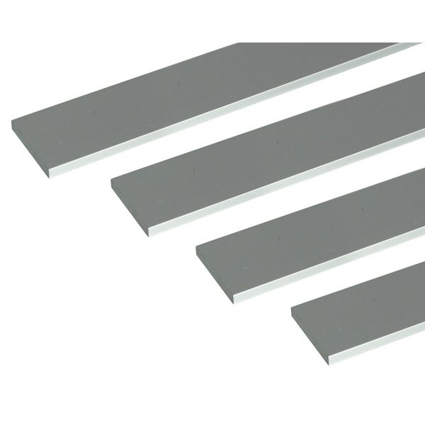 (LINEクーポン有)ハイロジック 4549396008055 3100805 アルミ平棒 1m 2．0x20mm シルバー 4入