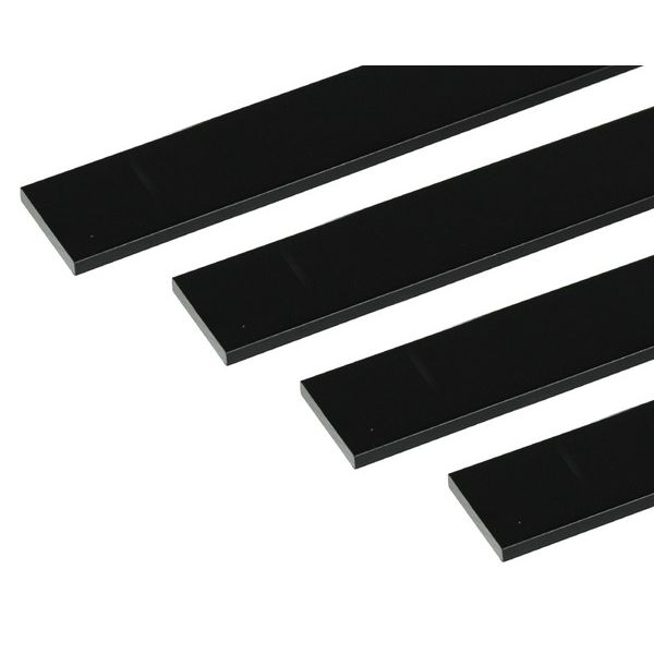 (LINEクーポン有)ハイロジック 4549396008567 3100856 アルミ平棒 1m 2．0x20mm ブラック 4入